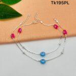 Elegant Evil Eye Payal/Anklet in Pure 925 Silver BIS Hallmarked