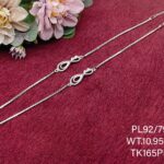 Elegant Infinity Payal/Anklet in Pure 925 Silver BIS Hallmarked