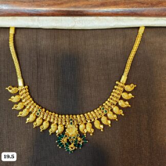 Temple Half Necklace in Pure Silver 925 BIS Hallmarked