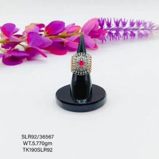 Adjustable Stunning Cocktail  Ladies Ring in Sterling Silver 925