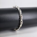 Men's Link Design Bracelets in Sterling Silver Pure 925