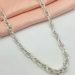 Hollow Gents Chain in Sterling Silver Pure 925 Hallmarked