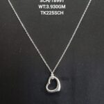 Chain with Heart Pendent in Sterling Silver 925