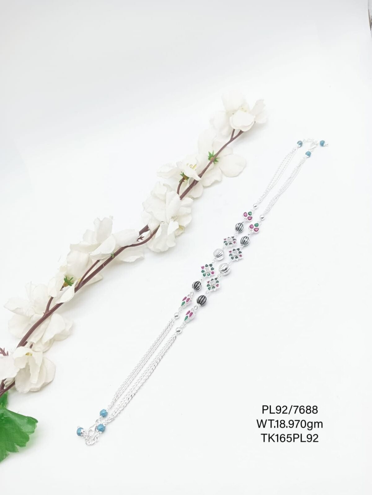Elegant  Payal/Anklet in Pure 925 Silver BIS Hallmarked