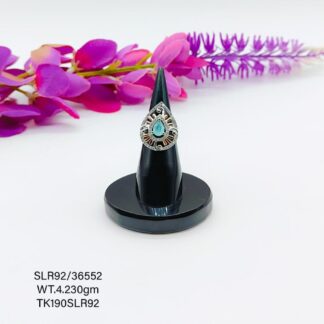 Adjustable Stunning Cocktail  Ladies Ring in Sterling Silver 925
