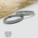 Casting Silver Bangles In Gold Polish 925 BIS Hallmarked