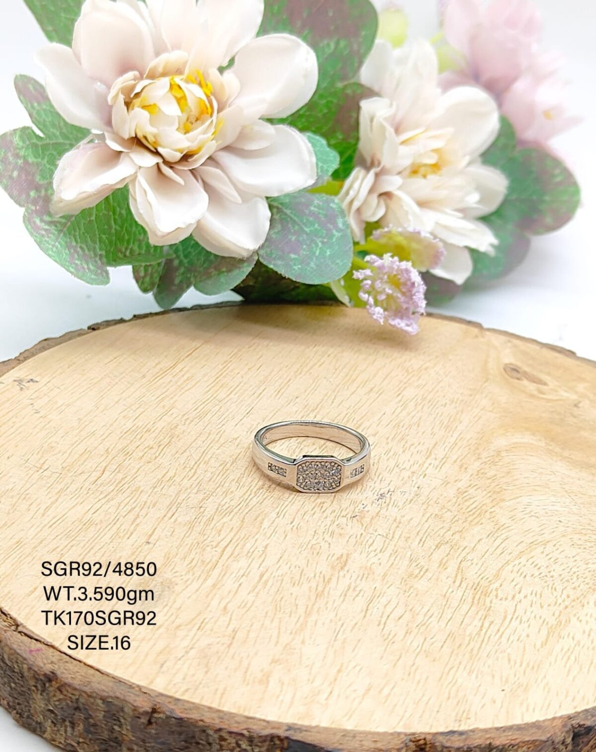 Multistone Gents Ring in Sterling Silver Pure 925 BIS Hallmarked - Image 1