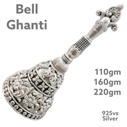 Exquisite Bell in Pure Silver 925 Hallmarked
