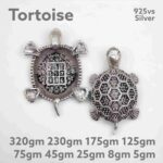 Exquisite Tortoise Idol in Pure Silver 925 Hallmarked