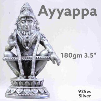 Antique Ayyappa Idol in Pure Silver 925 Hallmarked