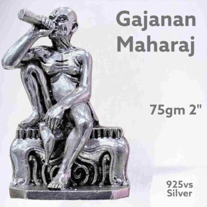 Gajanan Maharaj Idol in Pure Silver 925 Hallmarked