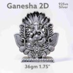Lord Ganesh Idol in Pure Silver 925 Hallmarked