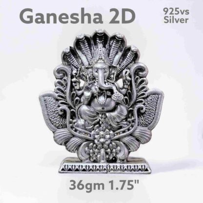 Lord Ganesh Idol in Pure Silver 925 Hallmarked