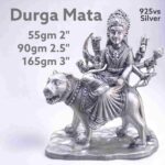 Ma Durga  Idol in Pure Silver 925 Hallmarked