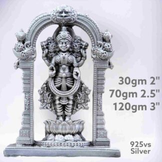 Exquisite Ma lakshmi Idol in Pure Silver 925 Hallmarked