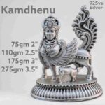 Exquisite Kamdhenu Idol in Pure Silver 925 Hallmarked