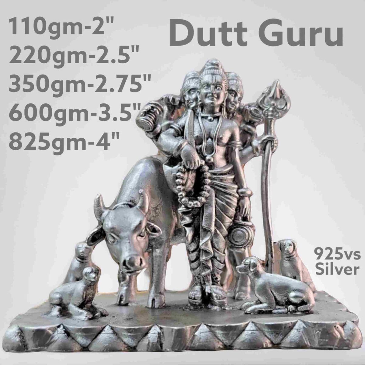 Exquisite Dutt Guru Idol in Pure Silver 925 Hallmarked - Image 1
