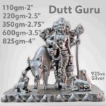 Exquisite Dutt Guru Idol in Pure Silver 925 Hallmarked