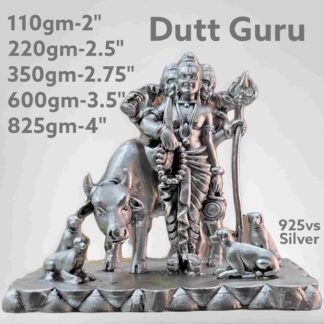 Exquisite Dutt Guru Idol in Pure Silver 925 Hallmarked
