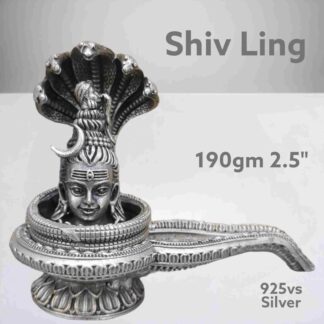 Exquisite Shiv Ling Idol in Pure Silver 925 Hallmarked