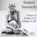 Exquisite Swami Samarth Idol in Pure Silver 925 Hallmarked
