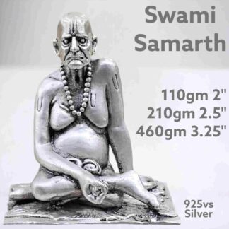 Exquisite Swami Samarth Idol in Pure Silver 925 Hallmarked