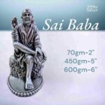 Exquisite Sai Baba Idol in Pure Silver 925 Hallmarked