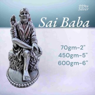 Exquisite Sai Baba Idol in Pure Silver 925 Hallmarked