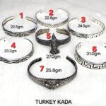 Kada for Men in Pure Silver Antique Turkish Style