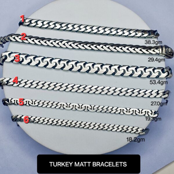 Silver Mens Bracelet Turkish Style