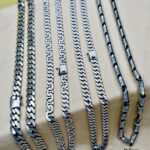 Mens Silver Chain Antique Matt Style